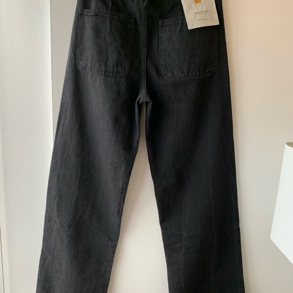 Zara Wide Leg High Rise Baggy Black Jeans - Picture 6 of 16